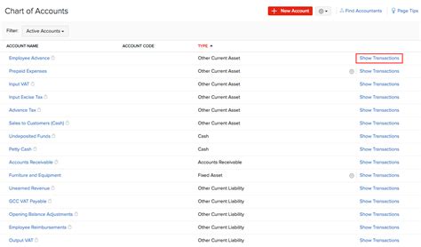 what is account code in zoho books