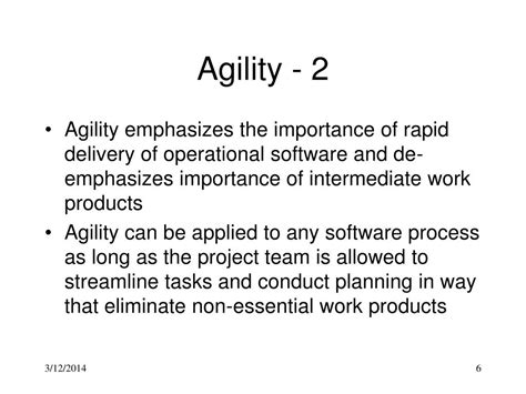 what is agility in software engineering ppt