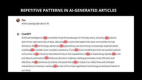 what is ai text patterns