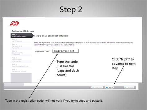 what is amazon registration code for adp