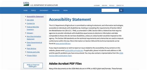 what is an accessibility statement