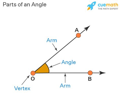 what is an angle define vertex and arms of an angle