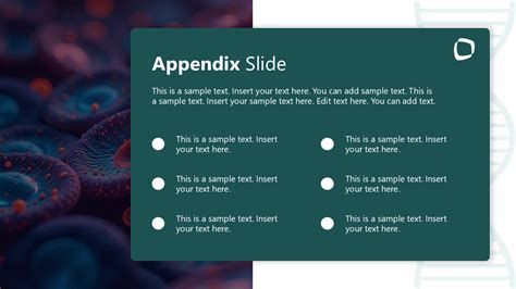 what is an appendix in a powerpoint presentation