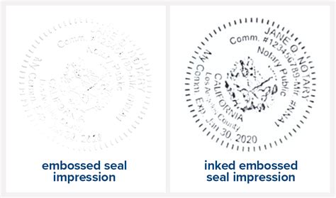 what is an embossed notary seal