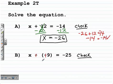 what is an equation in algebra 1