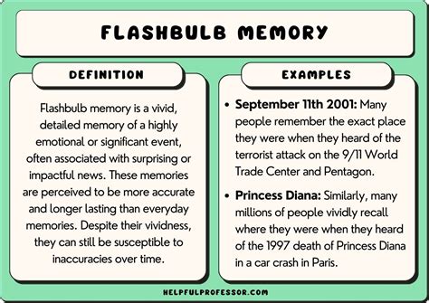 what is an example of a flashbulb memory