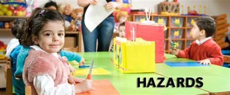 what is an example of a hazard in childcare