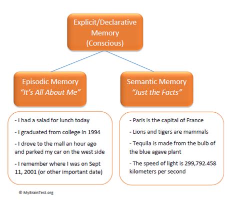 what is an example of a memory test