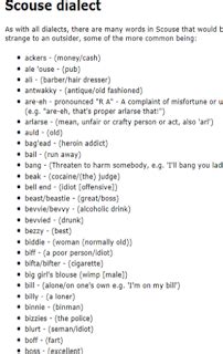 what is an example of a scouse accent