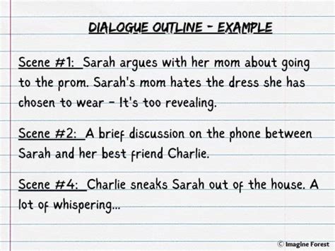 what is an example of dialogue in a story
