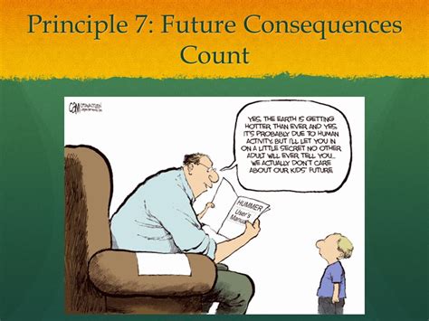what is an example of future consequences count
