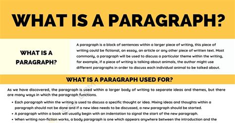 what is an example of paragraph