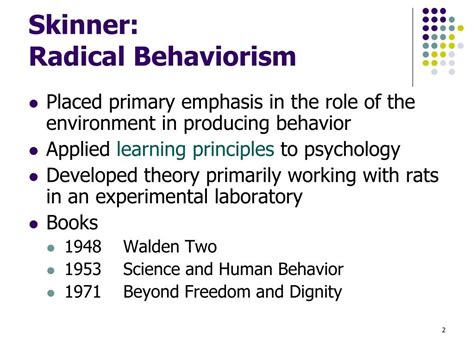 what is an example of radical behaviorism