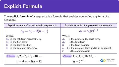 what is an explicit formula in algebra