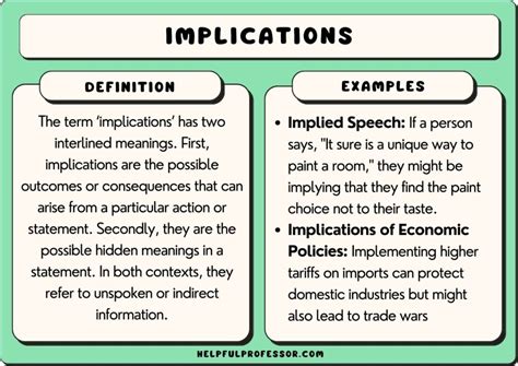 what is an implication example