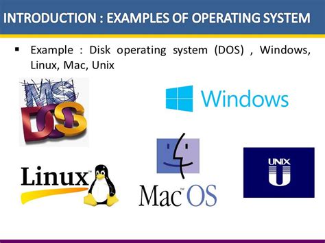 what is an operating system explain briefly with examples