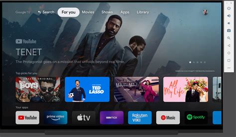 what is android tv os build