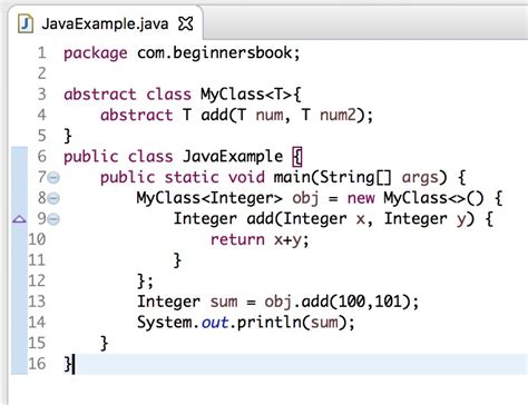 what is anonymous class in java with example