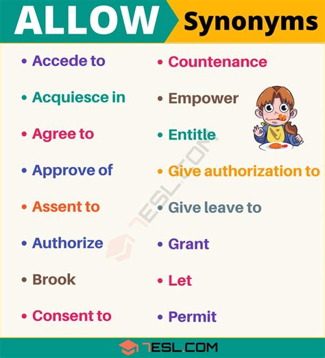 what is another word for allow