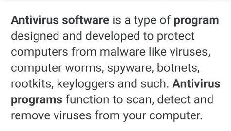 what is antivirus software give any two examples