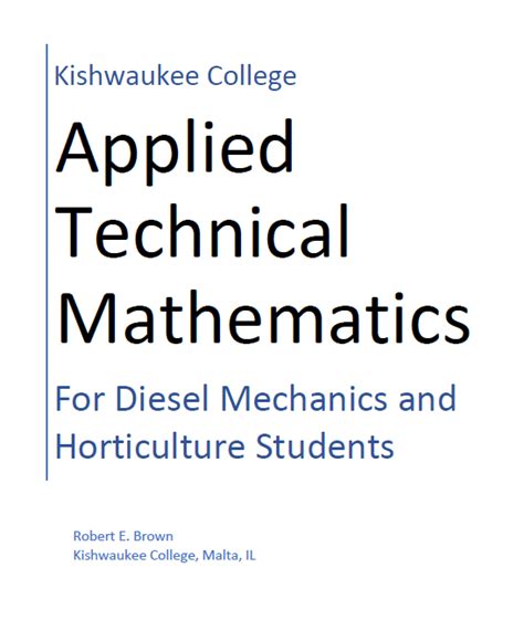 what is applied technical mathematics