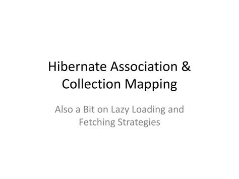 what is association mapping in hibernate