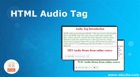what is audio tag in html