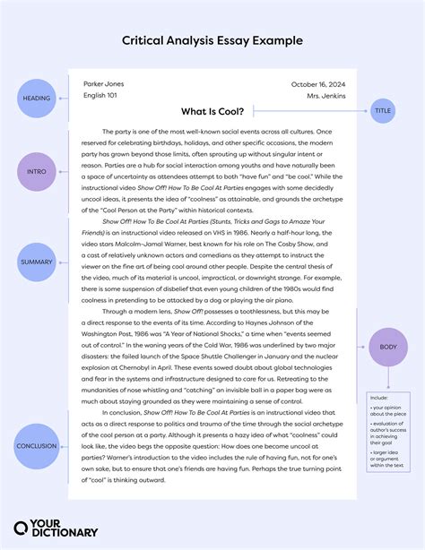 what is book analysis and example