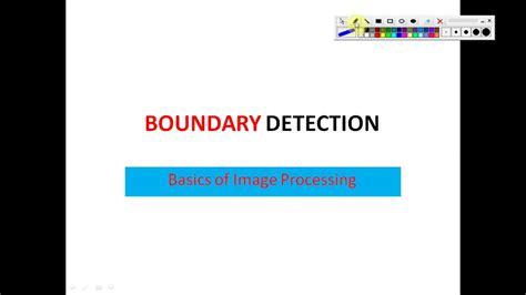 what is boundary detection in image processing
