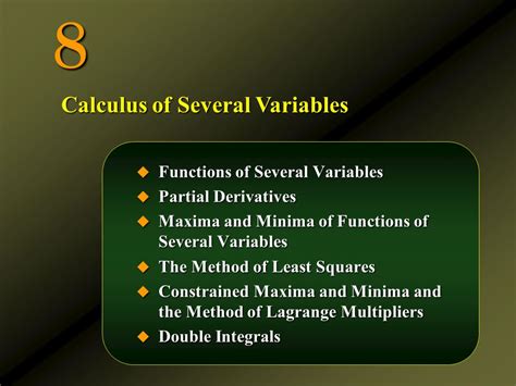 what is calculus of several variables