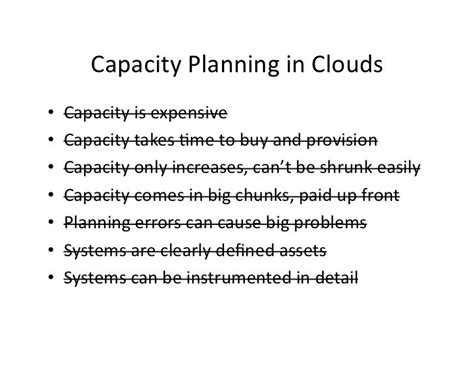 what is capacity planning in cloud computing