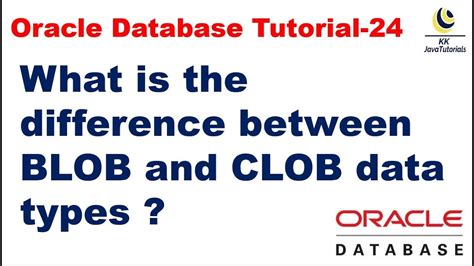 what is clob and blob datatype in oracle