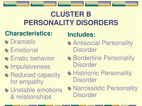 what is cluster b personality traits