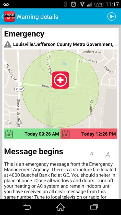 what is code red mobile alert