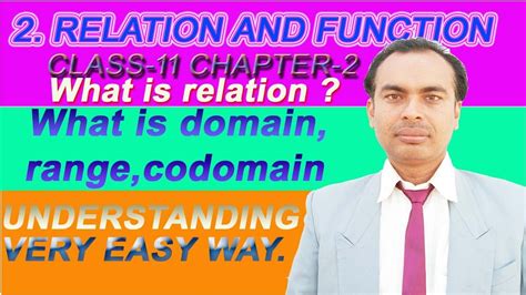 what is codomain in relation and function class 11