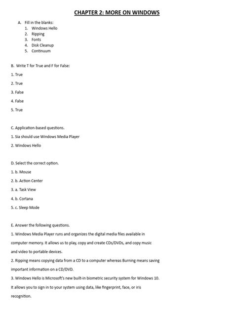 what is computer class 6 short answer