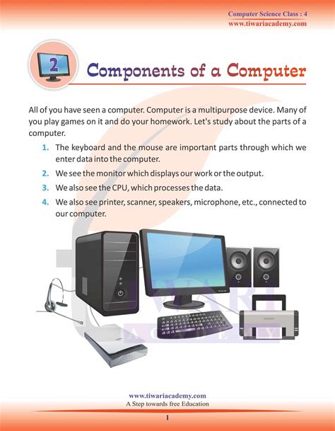 what is computer for class 4