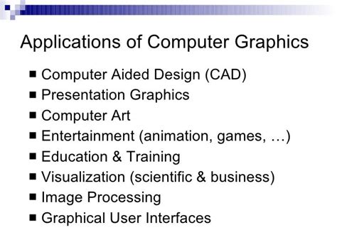 what is computer graphics and its applications pdf