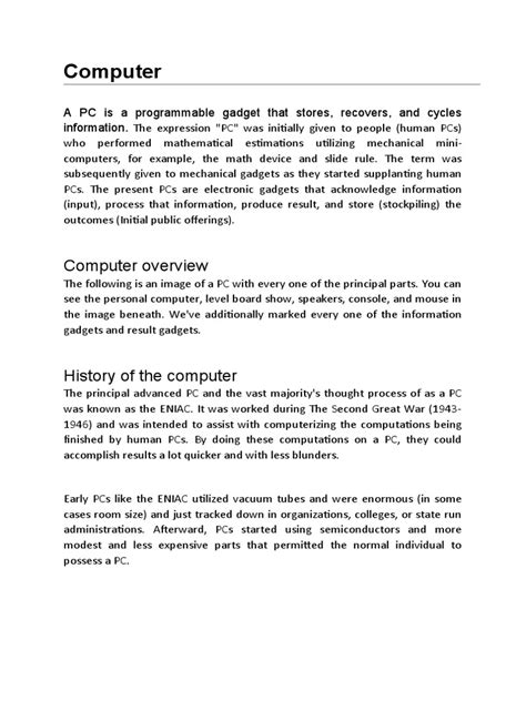 what is computer pdf