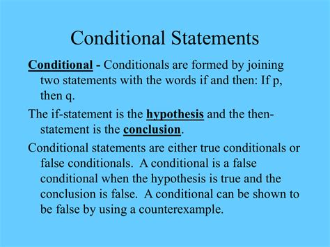 what is conditional statements with example