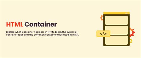 what is container in html