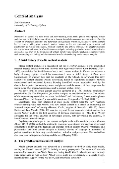 what is content analysis in research pdf