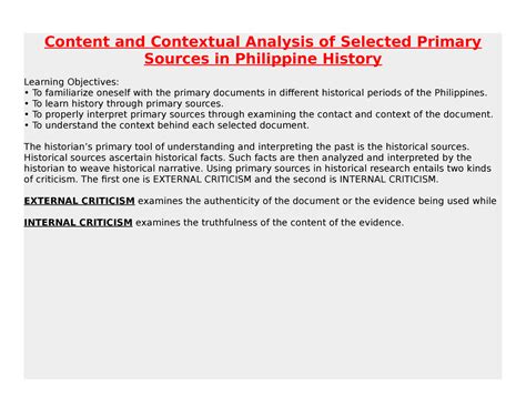 what is content and contextual analysis in history