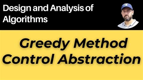 what is control abstraction in algorithm