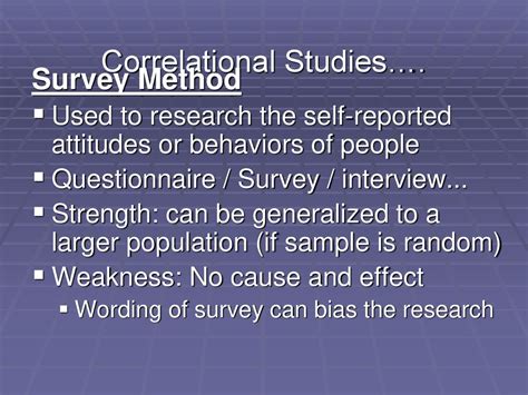 what is correlational survey method