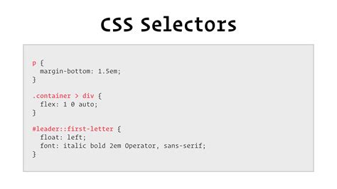 what is css selector in html