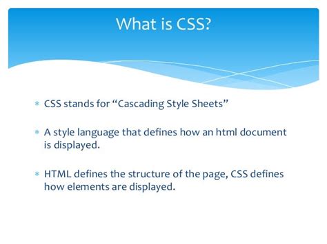 what is css simple definition