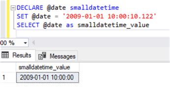 what is data type for date time in sql server 2005
