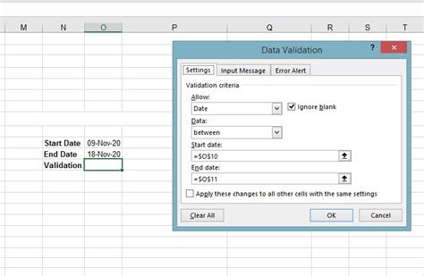 what is data validation in excel sheet
