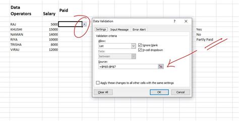 what is data validation list in excel